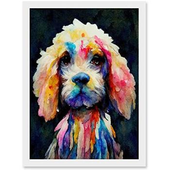Radiant Furry Friend Wall Art Print (Spaniel/Cavapoo/Cockapoo)