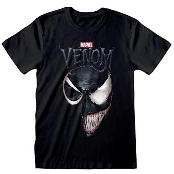 T-Shirt Disney Venom Split Face Uomo Nero XL