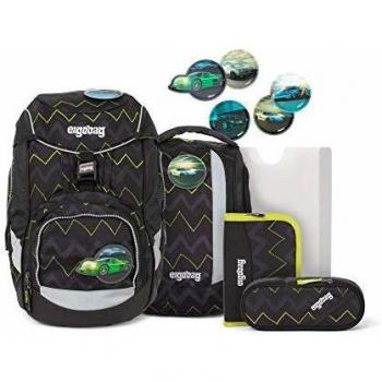 BearPower Ergobag Kids 200 – Schwarzer Schulrucksack, Unisex, Einheitsgröße