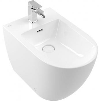 Bidet V&B Subway 3.0, trou pour robinet, blanc alpin