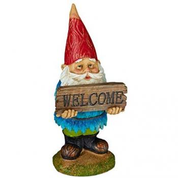 Folletto da Giardino Welcome, Poliresina