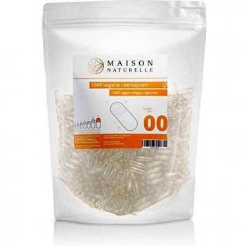 Leerkapseln Maison Naturelle Vegan 1000 – Ø 0 – HPMC (vegane Basis)