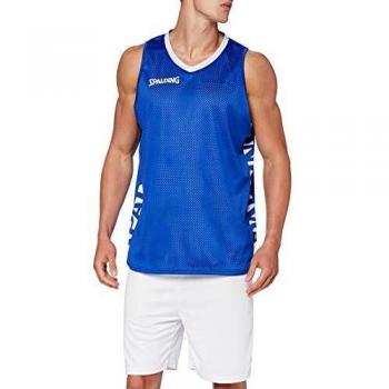 Spalding Männershirt XL 300202502 – Bunt: Blau und Weiß