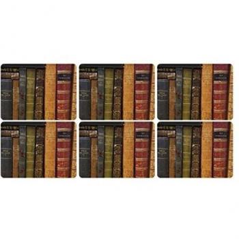 Pimpernel Vintage Book Theme Table Mats – Six-Pack