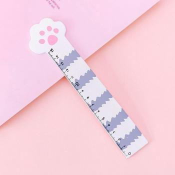 Cute Cat Paw Multifunctional Ruler for Kids