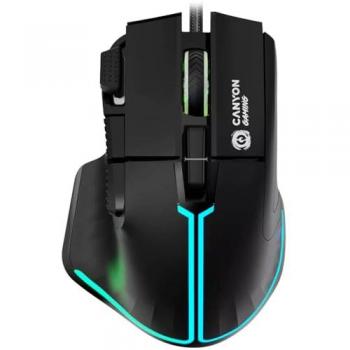 Canyon Fortnax GM‑636 – 9‑Tasten-Maus, 20 000 DPI, RGB, kabelgebunden