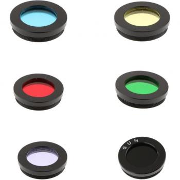 Astronomy Telescope Color Filter Pack for Moon and Planets 1.25 inch