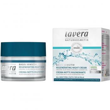 Lavera Beruhigende Nachtpflege Basis Sensitiv, unparfümiert, 50 ml