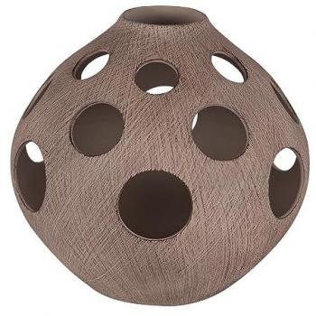 Lampe Malawi ronde 29 cm – Table Passion – Marron – Céramique
