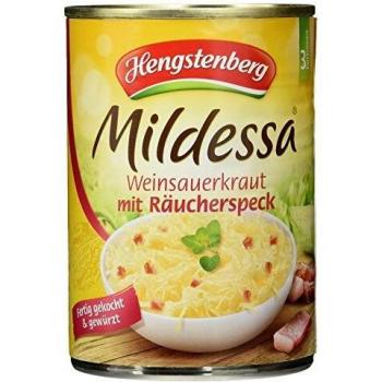 Hengstenberg Mildessa Krautschmaus: Weinsäurekraut mit Speck – 350 g