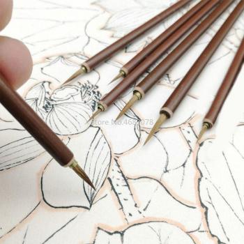 3pcs Set Hook Line Brushes for Chinese Calligraphy