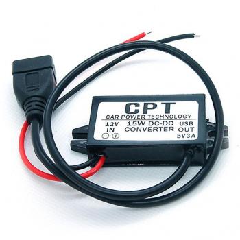 Convertidor de Voltaje 12V a 5V USB 3A