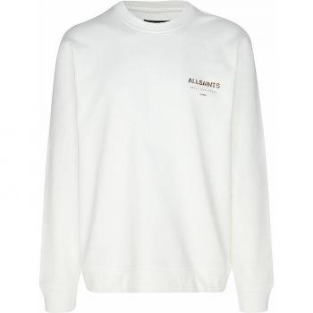 Allsaints Underground 2X Large Ashen White Organic Cotton Graphic Top