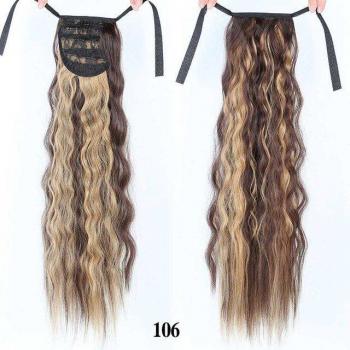 Cintas de pelo blancas para mujer LANLAN de 22 pulgadas