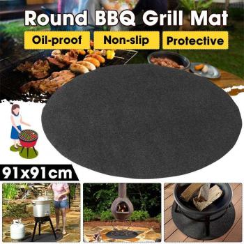 Tapis de protection circulaire pour patio et jardin