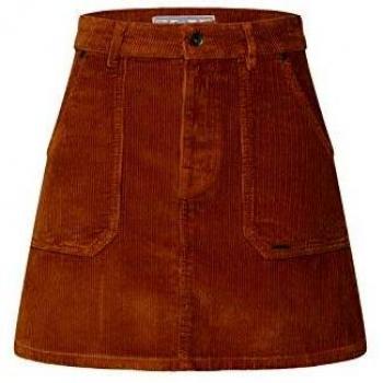 Superdry jupe trapèze à cordons, silhouette A-line, ton ocre
