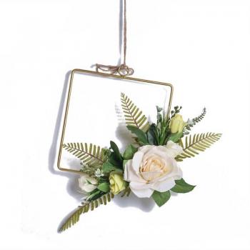 Soporte de anillo metálico para decoración