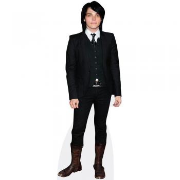 Découpe en carton taille nature Gerard Way (Tenue noire)