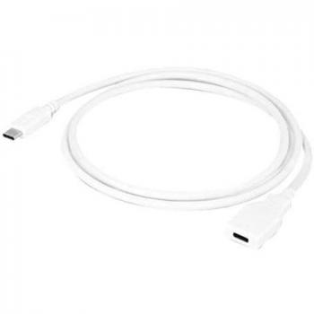 Câble d’extension USB‑C Urbain Factory – 1 m, version blanche