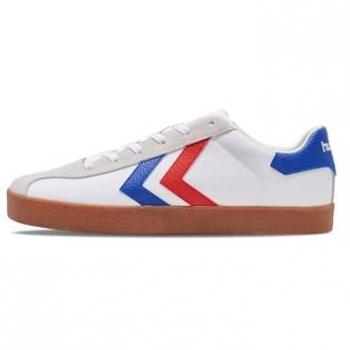 Hummel Diamant Lx-E Nylon Scarpe da Ginnastica Unisex-Adulto Bianco/Blu/Rosso EU 45