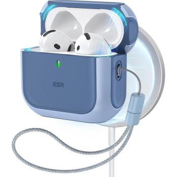 Bulle de sécurité ESR Hybride AirPods 4 – Couleur bleu
