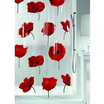 Cortina de Ducha Textil Spirella Colección Poppy