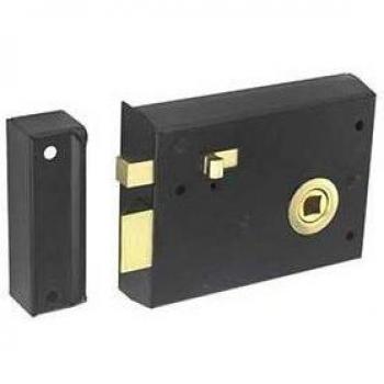 Surface Mount Latch with Snib, Securit, Black, 100mm