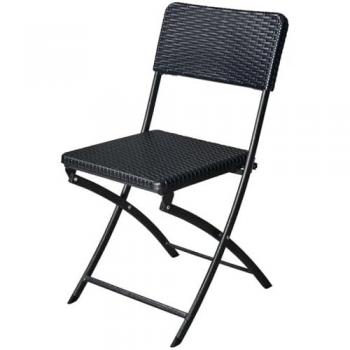 Sedia Leggerissima in Acciaio con Seduta Polyrattan