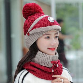 Collection « Fille Élégante » – chapeau tricoté, écharpe et cache‑cou en molleton