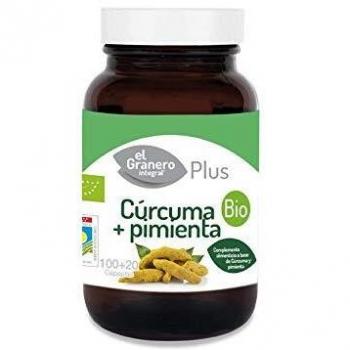 El Granero Curcuma+Pimienta Bio100+20Cap. 440Mg. El Granero