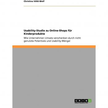 Usability-Studie zu Online-Shops  für Kinderprodukte
