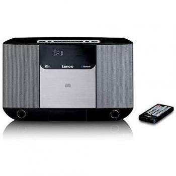 Lenco DAR-045 Smart‑Radioanlage – DAB+, FM, AM, CD, Bluetooth, 2×5 W RMS, Wandhalterung, Schwarz
