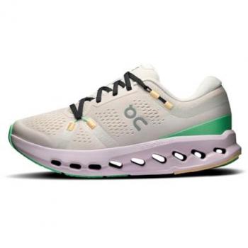 On Cloudsurfer 2 Damen Sport Schuhe perlweiß/grün/rosa