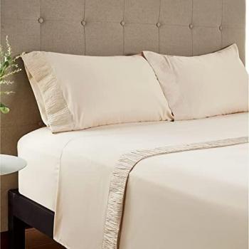 Parure Bedsure Letto 140x200 in Beige