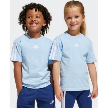 Adidas Sportswear T-Shirt “LK 3S TEE 160” – Kinderblau mit Glow‑Effekt