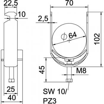 BS-H1-K-64 ALU Heavy-Duty Clamp