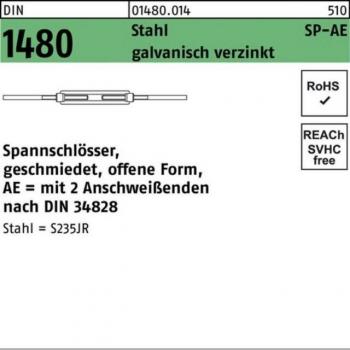 Nobrand Spannschloss mit 2 Schweißenden