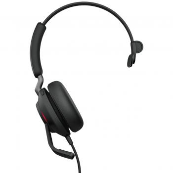 Jabra Evolve2 40 SE Casque USB-C Mono Filaire avec Câble d'Extension