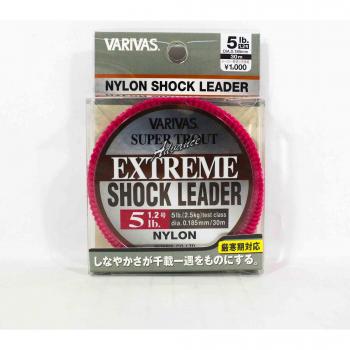 Varivas Nylon Super Trout 30m Vorfachschnur 5lb rosa