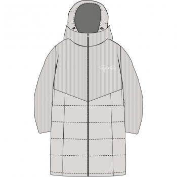 Parka larga beige para mujer Project X Paris
