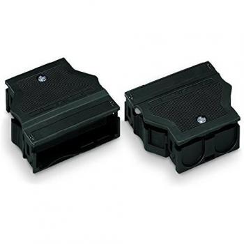 Wago Zugentlastung Schwarz 25 St., Elektronikkabel + Stecker, Schwarz