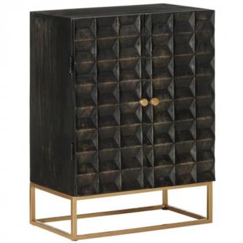 Meuble de rangement style industriel 55 x 34 x 75 cm en bois massif