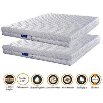 Matelas Nuits D'or avec Alèses et Oreillers