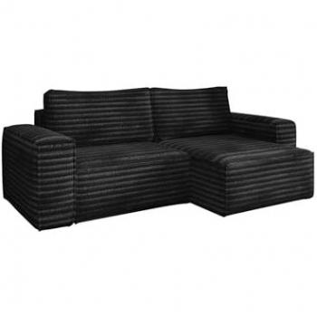 Kaiser Bohoo L‑Sofa: Eckform + Schlaffunktion – Stoff Velo