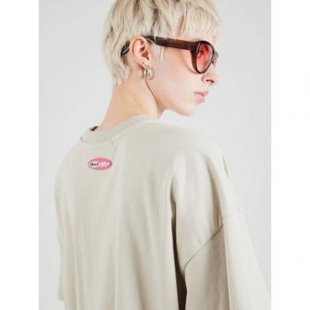 Tori Pegador Oversized Poloshirt beige, Größe S Damen