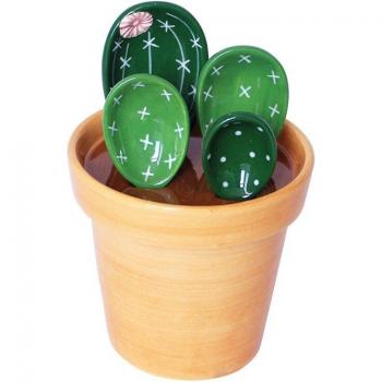 Ceramic Cactus Kitchen Measuring Spoons