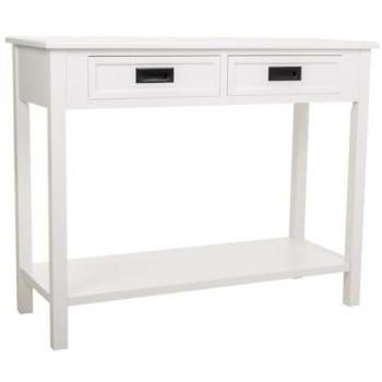 Mueble de Recepción Wanderlust Blanco 100x40x80 con Estilo Romántico