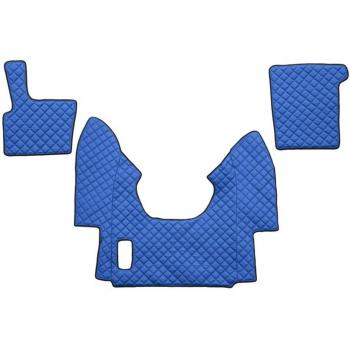 Tappetino in Finta Pelle F-CORE FL17 Blu con Set di Tappetini Auto