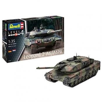 Kit de Maquette de Char Leopard 2A6/A6NL avec Peinture de Camouflage par Revell, Échelle 1/35