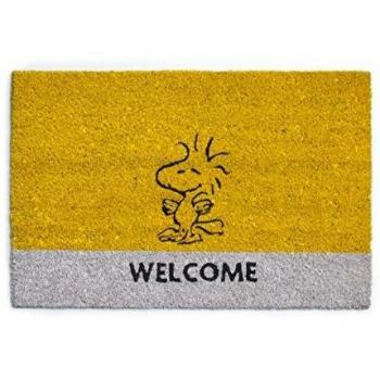 Zerbino Ingresso Peanuts Woodstock in Fibra di Cocco Giallo 40 x 60 cm